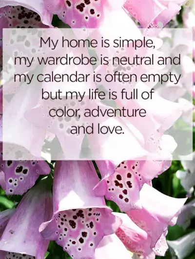 Choisissez l'amour plutôt que les choses