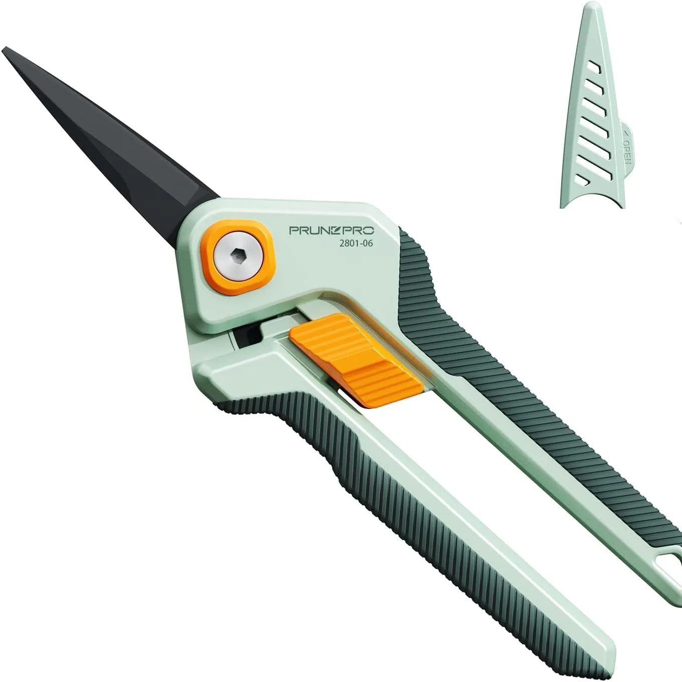 Prunepro Ciseaux de jardin Sécateur tranchant en acier inoxydable Lame antiadhésive avec revêtement en téflon pour des coupes précises Cisaille de jardin Coupe-bonsaï pour plantes Fleur de rose' loading='lazy' title=