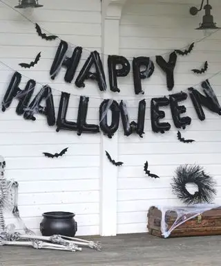 Feliz bandeirinha de Halloween