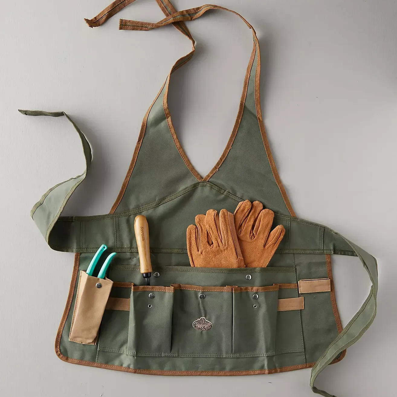 Avental de lona para jardim' loading='lazy' title=