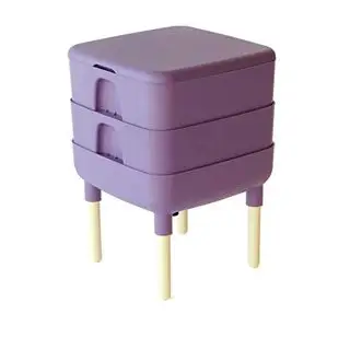 Fcmp Outdoor - Essential Living Composter, 2-bakke ormekomposter, blomme