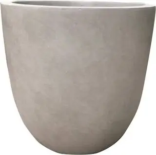 Jardinera de hormigón gris