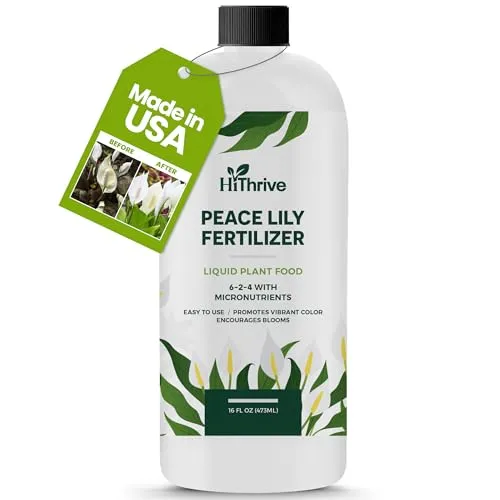 16oz živé pokojové hnojivo pro rostliny Peace Lily – vyrobí 96 galonů hnojiva Peace Lily – tekuté rostlinné krmivo bohaté na živiny pro svěží listy, silnější kořeny a elegantní bílé květy' loading='lazy' title=