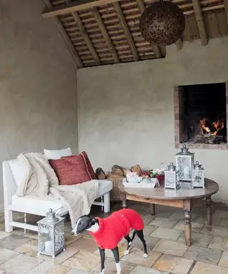 Ideas para un jardín de invierno: asientos protegidos