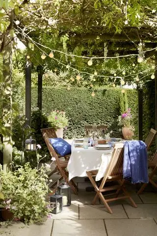 Idee Per Il Patio Pergolato Con Illuminazione Esterna