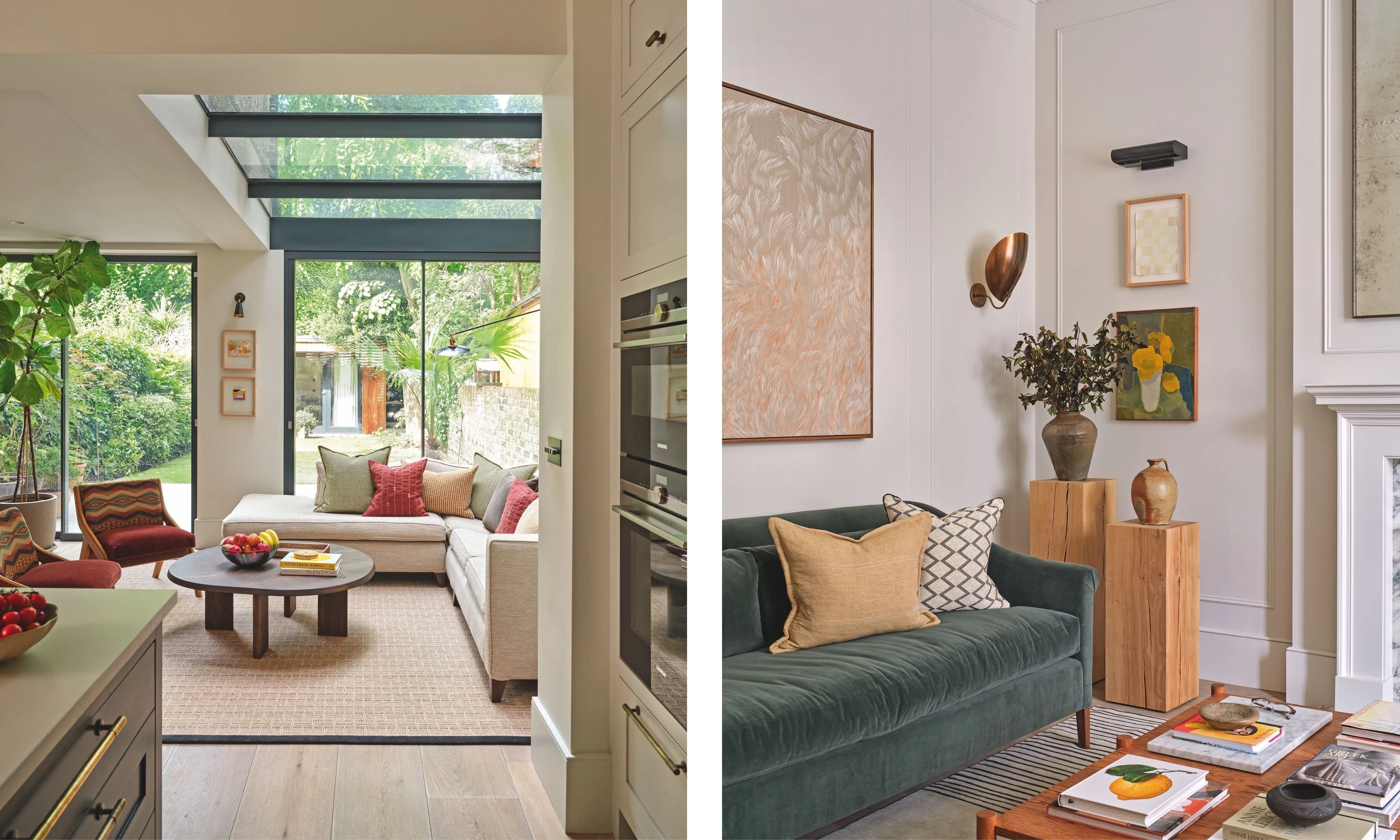 « Nous avons fait des choix qui n'étaient pas nécessairement à la mode ou du moment, mais qui pourraient durer et grandir avec nous » – Découvrez comment les fonds neutres et les touches de couleurs ludiques rendent cette élégante maison londonienne à la fois intemporelle et tendance.