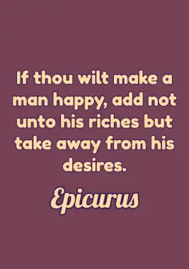 Happiness Quote by Epicurus