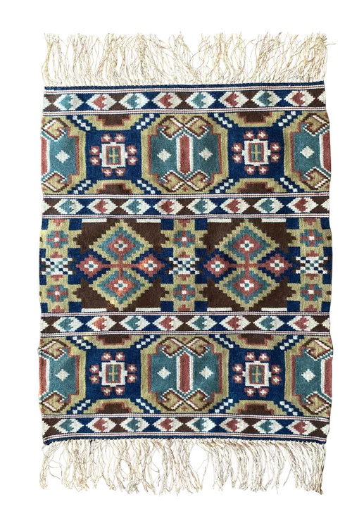 Tapiz Röllakan de arte popular sueco hecho a mano, siglo XIX' title=