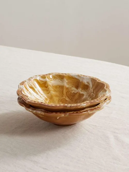 Cuencos pequeños de cerámica festoneados Cabana' title=