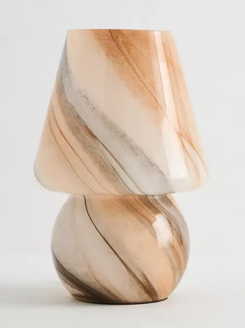Lámpara de mesa de vidrio arremolinado Lefkada' title=
