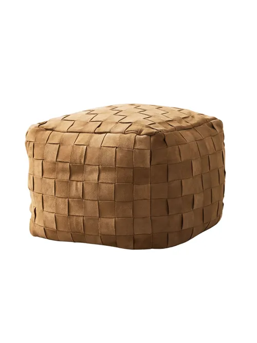 Basketweave ruskindspuf' title=