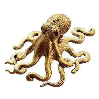 Latão adorno de polvo