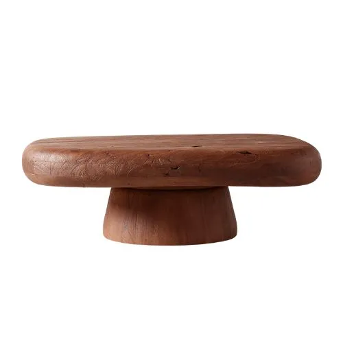 Stolik kawowy CB2 Derrico 46 z drewna akacjowego' loading='lazy' title=