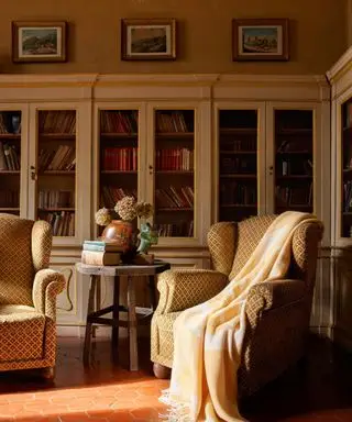 Light Academia hjemmebibliotek
