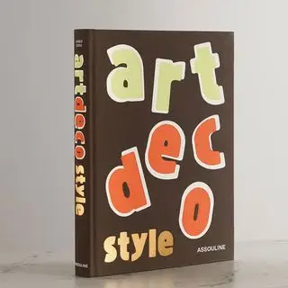 Livro marrom art déco