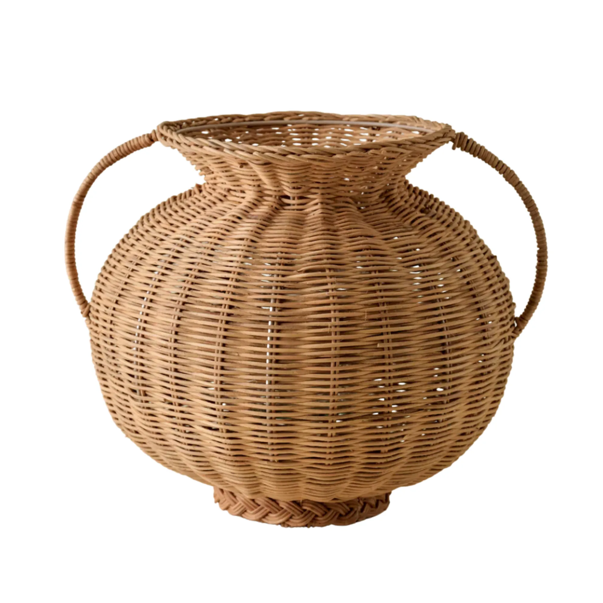 en bred rattanvase' loading='lazy' title=