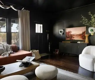 Salón verde oscuro