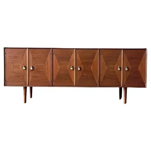 Credenza Mid-Century moderna de nogal de Ramseur' loading='lazy' title=