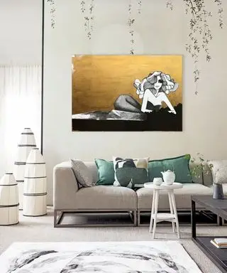 Minimalistická obývačka v japonskom štýle