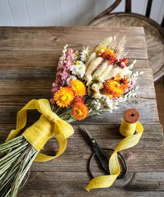 tørkede blomsteroppsatser