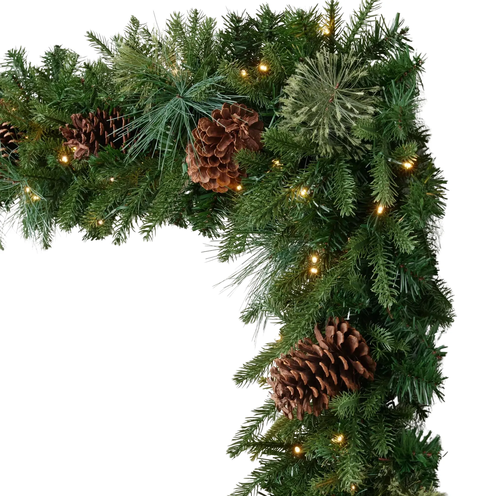 un puntale per albero dorato a forma di stella' title=