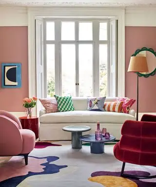 Idéia de quarto familiar rosa