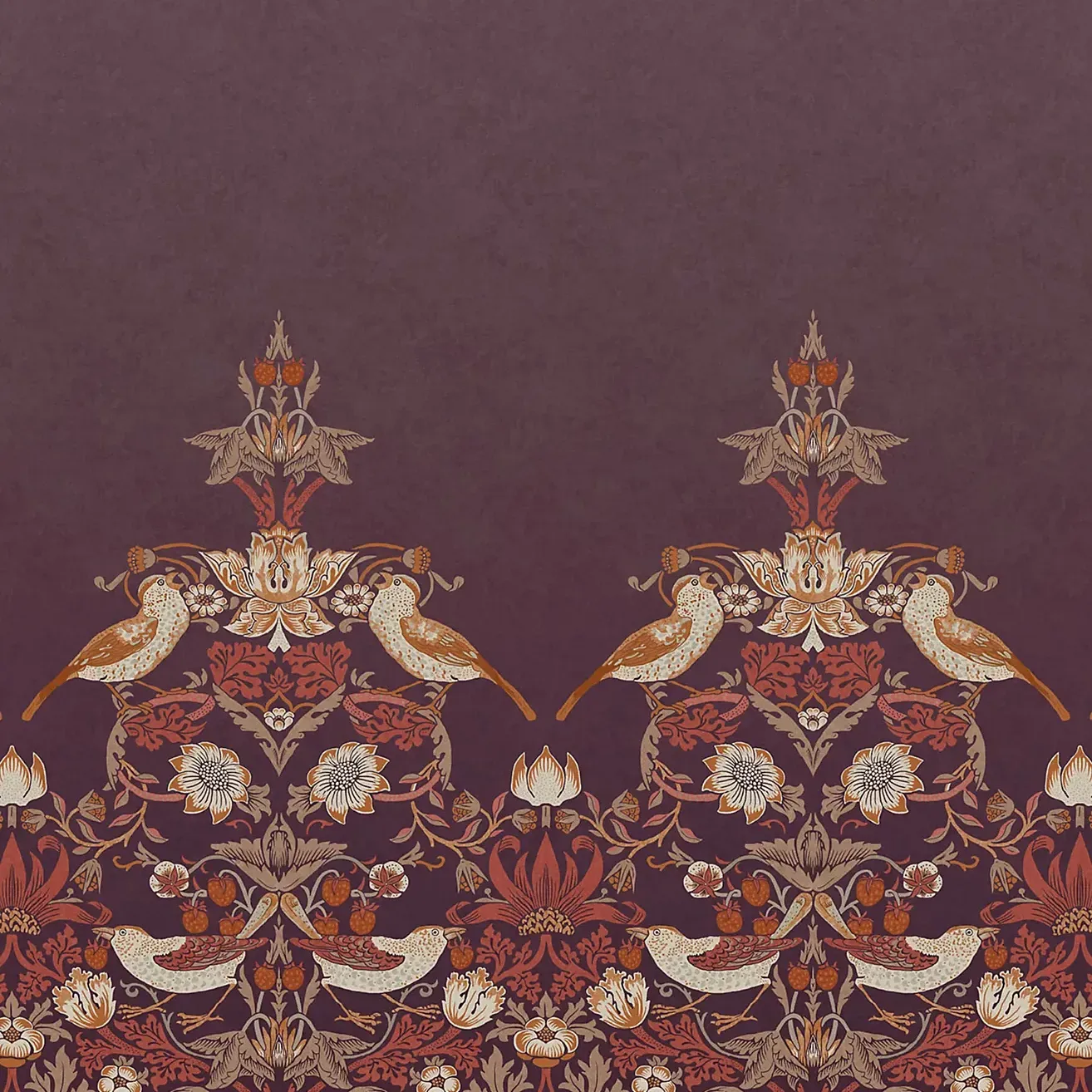 William Morris Jordbærtyv Uplimt veggmaleri' loading='lazy' title=