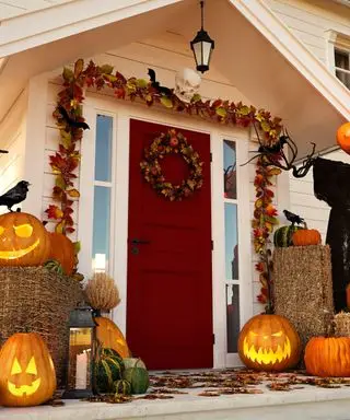 Halloween-Dekoration für die Veranda