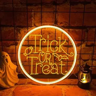 Beleuchten Sie das Halloween-LED-Schild
