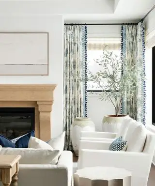 Salón blanco cálido