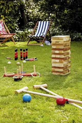festa no quintal com croquet