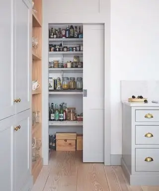 spiskammerskap med lommedør