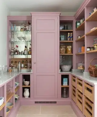 Ideas de despensa: despensa rosa