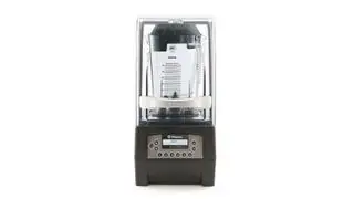 En Vitamix stille blender på hvid baggrund