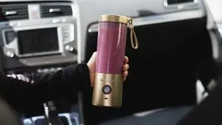 Bedste bærbare blender blendjet 2 bær smoothie i guld blender i bilen