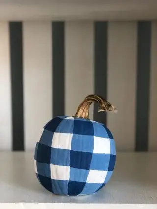 Blauer Buffalo-Karo-Kürbis