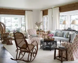 Cape Cod stue ideer flet