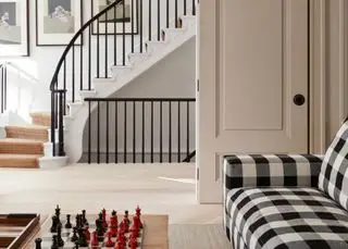 Ideas modernas de sala de estar de granja