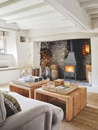 Idee per il soggiorno in fattoria: 38 design rustici per uno schema accogliente