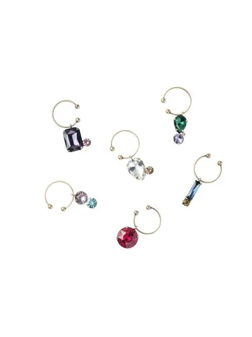 Jeweled vin charms' title=