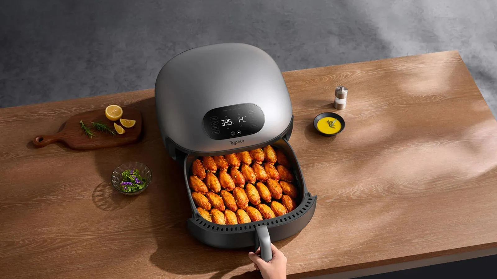 Freidora Typhur Dome 2 Air para cocinar filetes' loading='lazy' title=