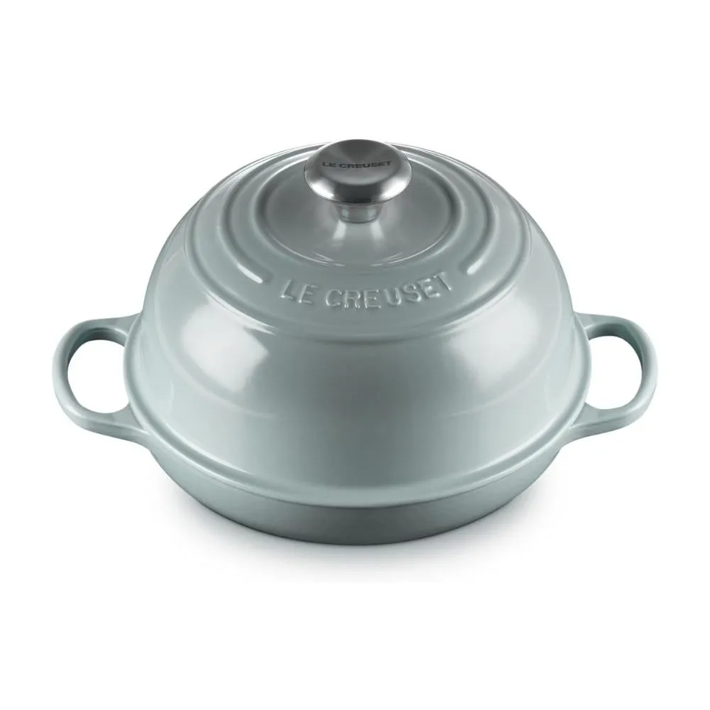תנור לחם Le Creuset אפור-כחול עם ידית כסף' loading='lazy' title=
