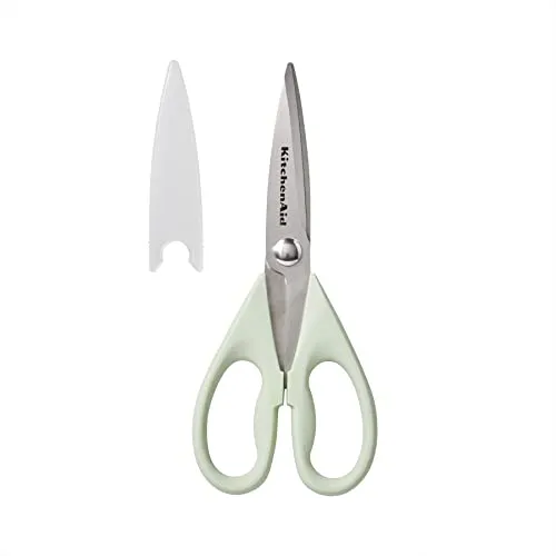 מזמרה למטבח לכל מטרה Kitchenaid עם נדן מגן מספריים עמידים מנירוסטה עמידה במדיח כלים ידית נוחה אחיזה רכה 8.72 אינץ' פיסטוק' loading='lazy' title=