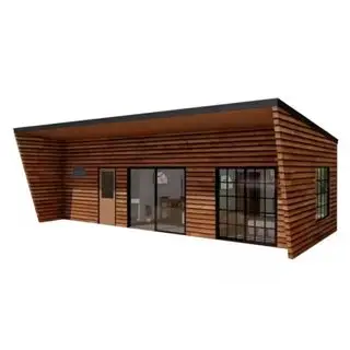 Sea Breeze Tiny Home på en hvit bakgrunn