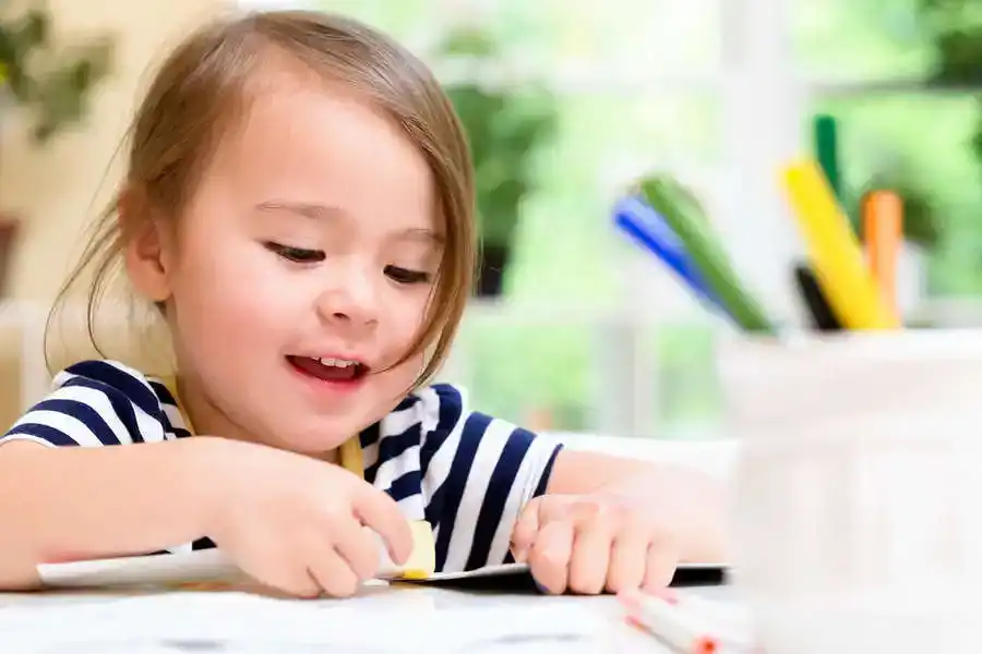 Crafting is another way to keep your extended breastfeeding toddler busy