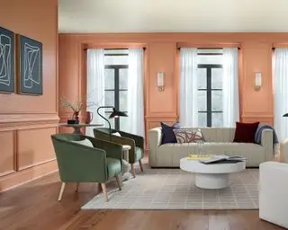 salón melocotón