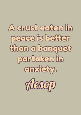 A quote on worry by Aesop.
