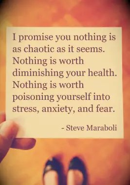 A quote by Steve Maraboli.