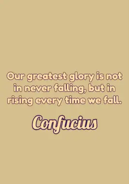 A quote by Confucius.