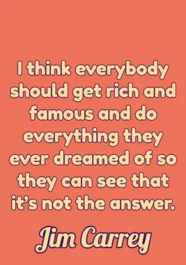Money and Wealth Quote by Jim Carrey